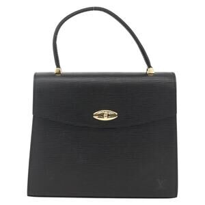 Louis Vuitton Epi Malesherbes Handbag Black